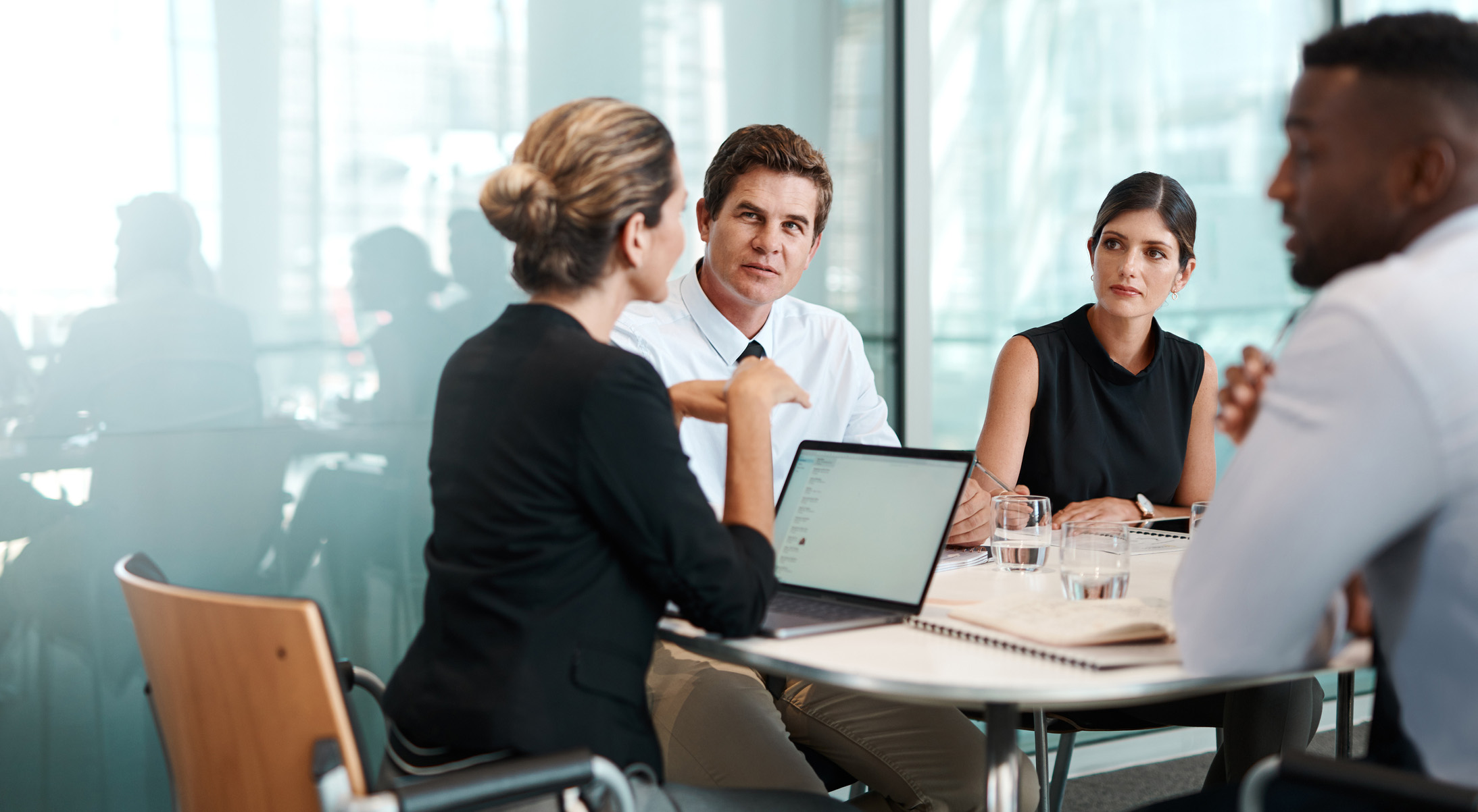 image of a group of people having a meeting
